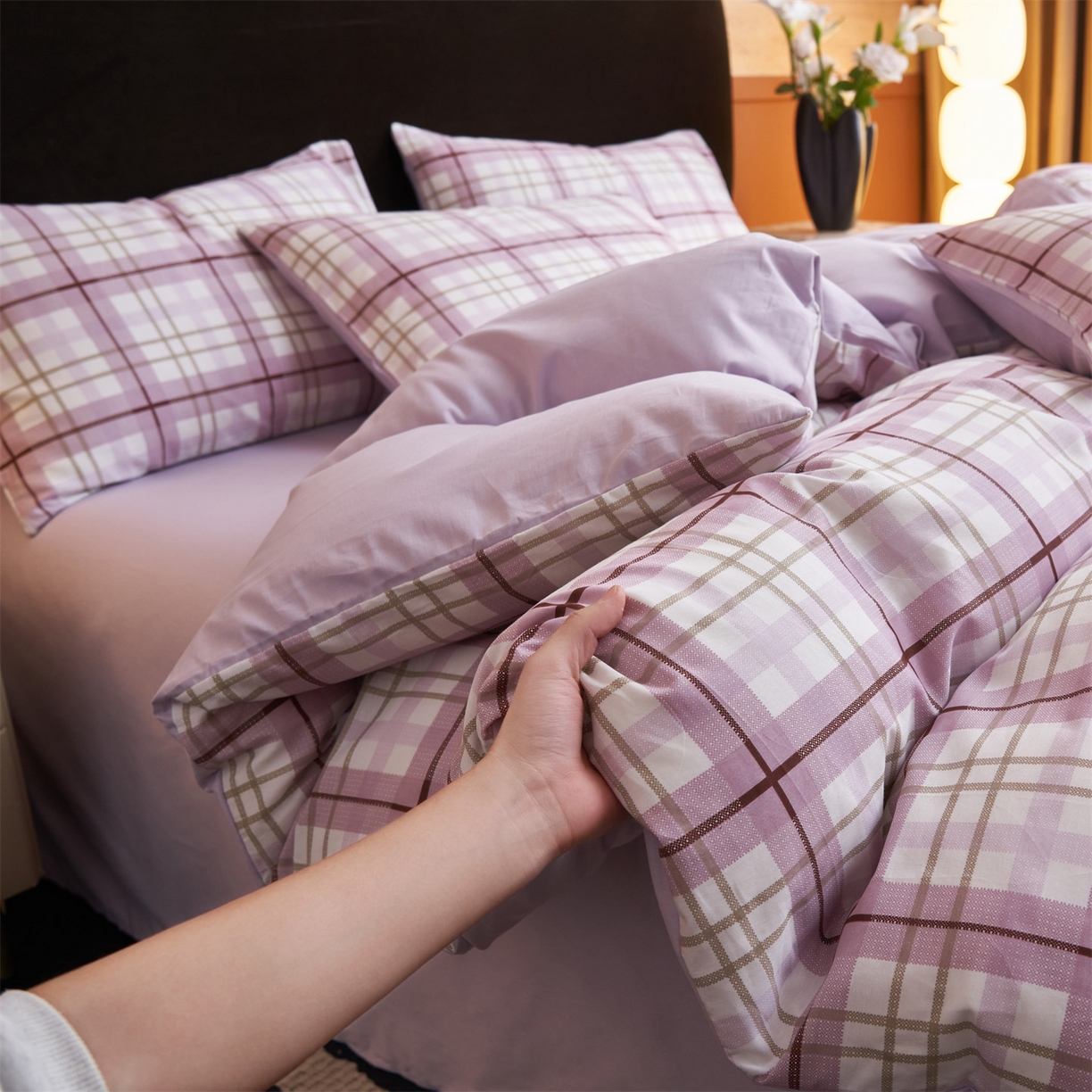 91家纺网 家纺一手货源 找家纺 恒爱家纺 2026新款全棉12868印花四件套 回忆