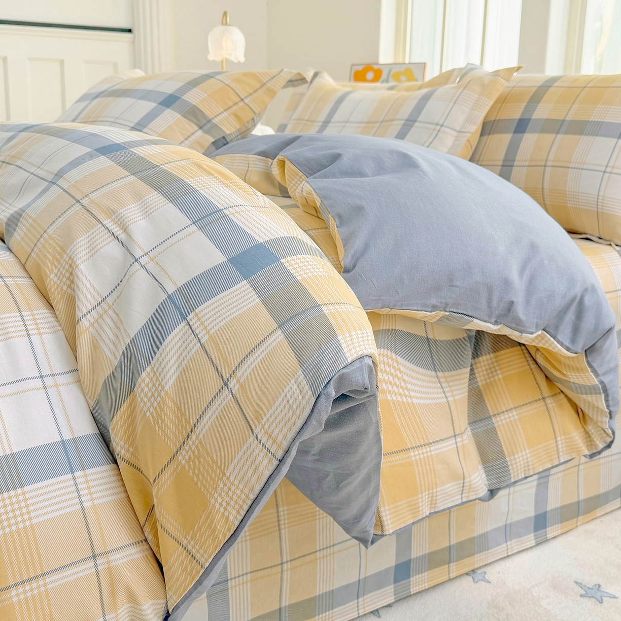 91家纺网 家纺一手货源 找家纺 安逸家纺 2026新款12868 全棉纯棉床单四件套学生宿舍纯棉床单款三件套 罗德里