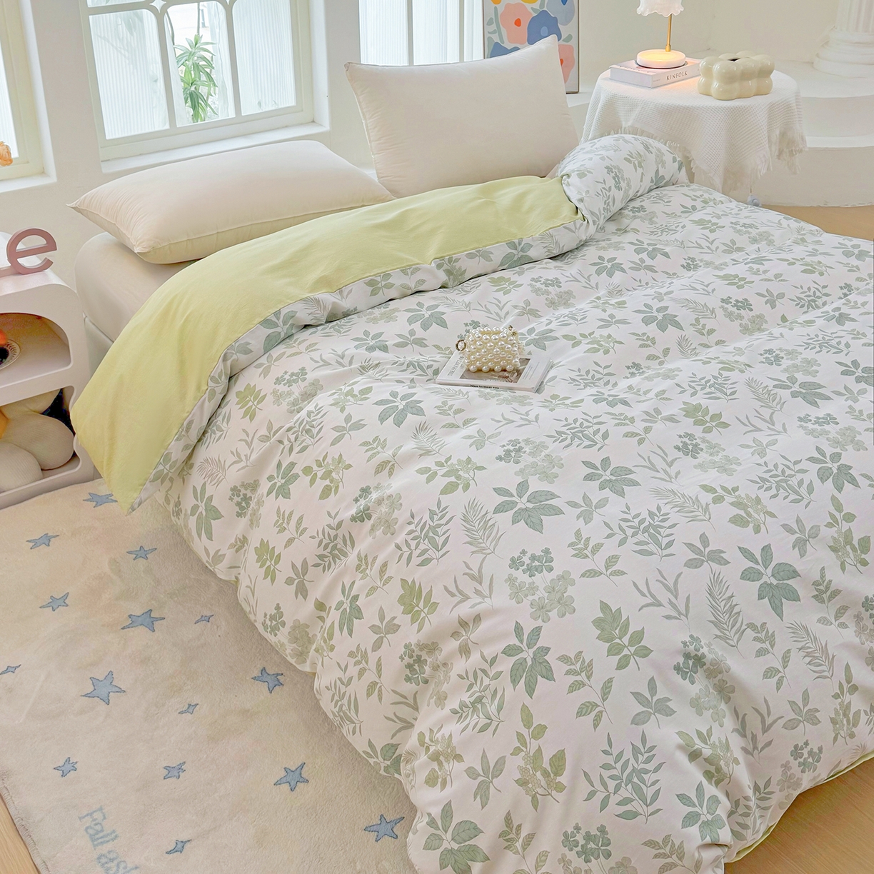 91家纺网 家纺一手货源 找家纺 安逸家纺 2026新款12868 全棉纯棉床单四件套学生宿舍纯棉床单款三件套 洛克庄园