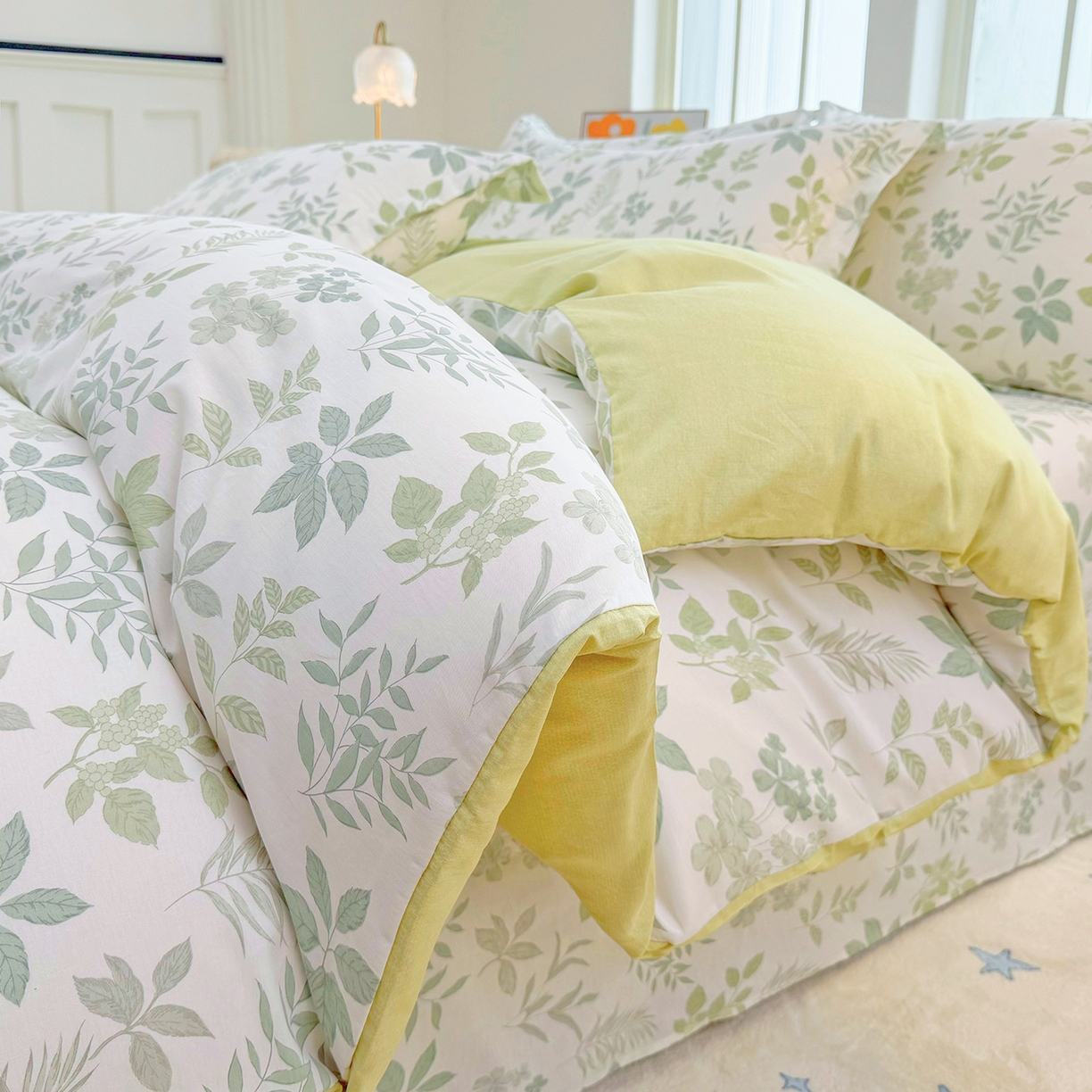 91家纺网 家纺一手货源 找家纺 安逸家纺 2026新款12868 全棉纯棉床单四件套学生宿舍纯棉床单款三件套 洛克庄园