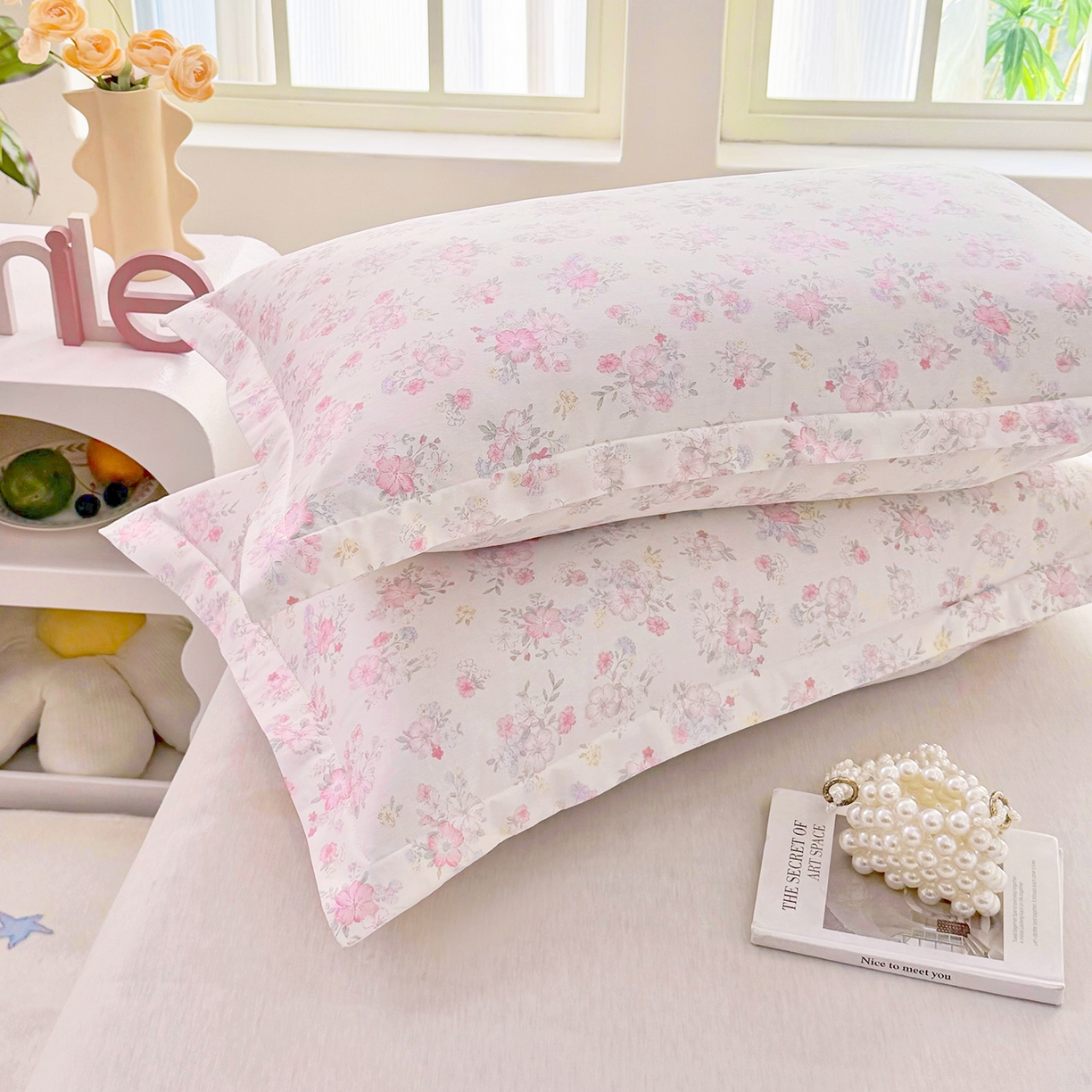 91家纺网 家纺一手货源 找家纺 安逸家纺 2026新款12868 全棉纯棉床单四件套学生宿舍纯棉床单款三件套 洛琳粉