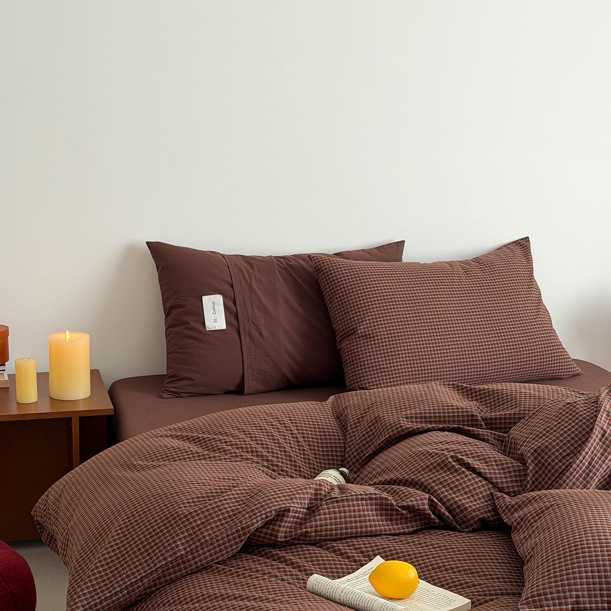 91家纺网 家纺一手货源 找家纺 （总）欣宜家纺 2026春夏新款lns博主风全棉色织水洗棉四件套纯棉床品