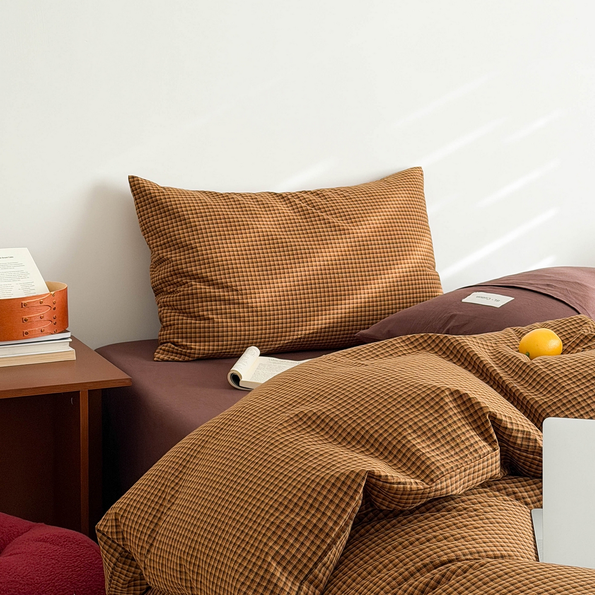 91家纺网 家纺一手货源 找家纺 （总）欣宜家纺 2026春夏新款lns博主风全棉色织水洗棉四件套纯棉床品