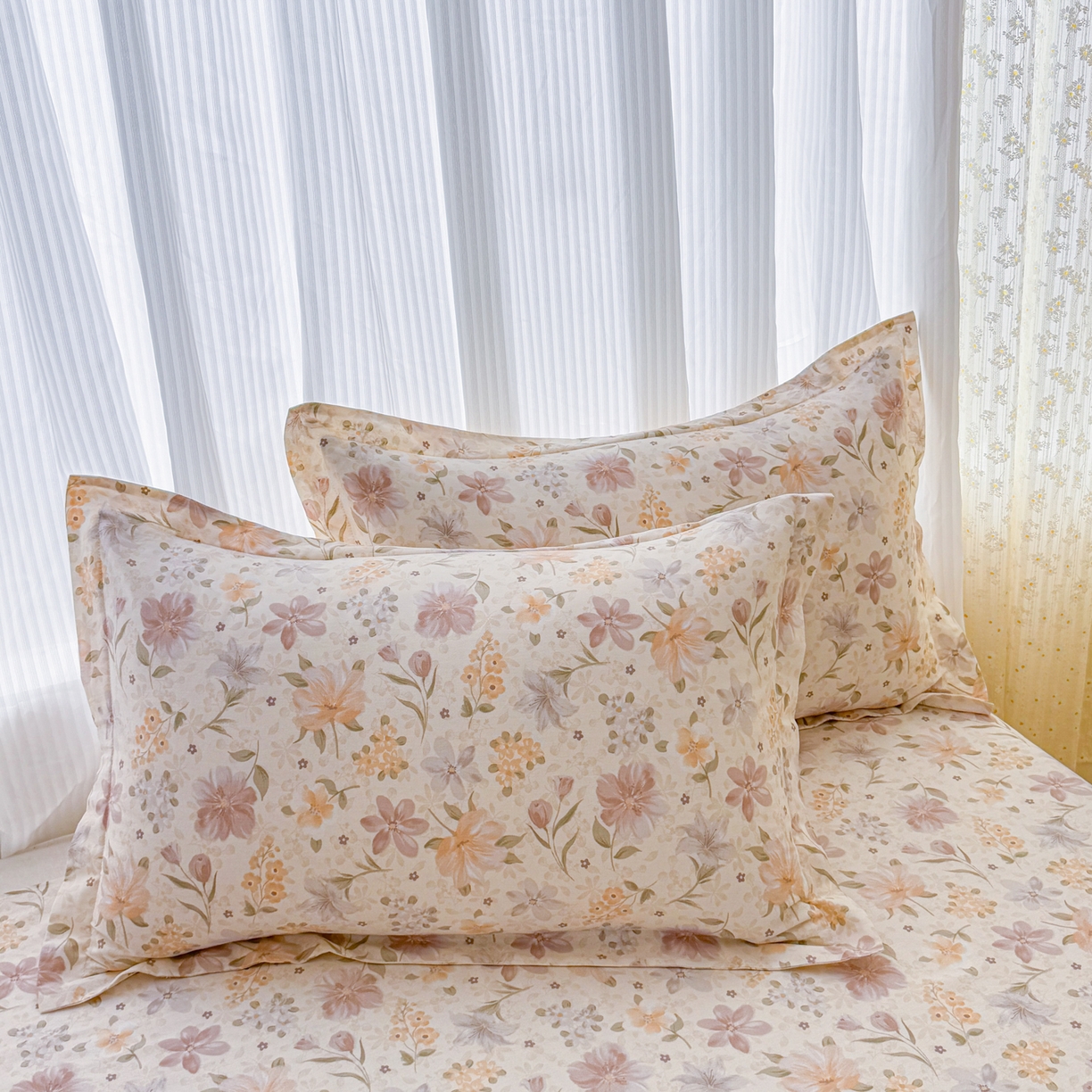 91家纺网 家纺一手货源 找家纺 安逸家纺 2026新款12868 全棉纯棉床单四件套学生宿舍纯棉床单款三件套 苏糖咖