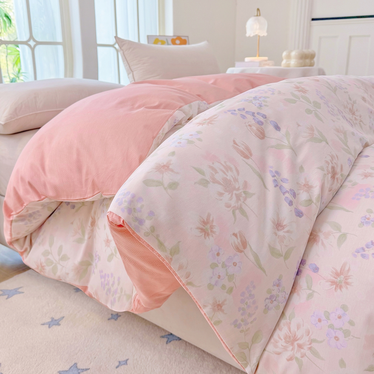 91家纺网 家纺一手货源 找家纺 安逸家纺 2026新款12868 全棉纯棉床单四件套学生宿舍纯棉床单款三件套 微风徐徐