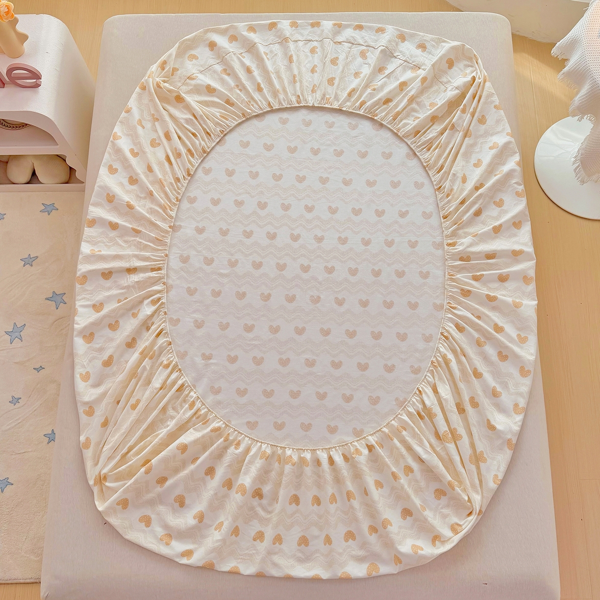 91家纺网 家纺一手货源 找家纺 安逸家纺 2026新款12868 全棉纯棉床单四件套学生宿舍纯棉床单款三件套 心动旋律