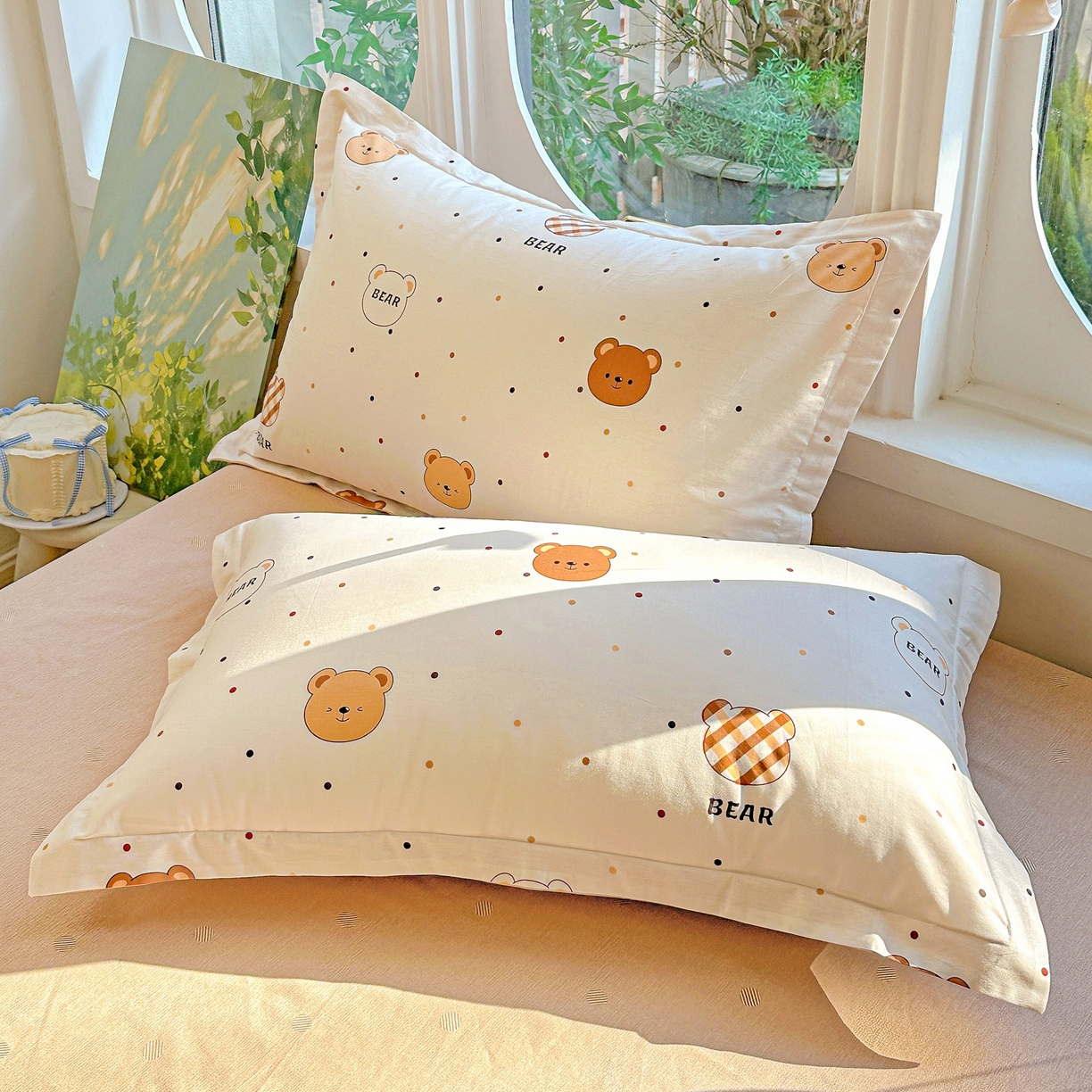 91家纺网 家纺一手货源 找家纺 恩泽家纺 2026春夏新款全棉纯棉12868印花四件套（提供买家秀，预留缩水率） 小精灵