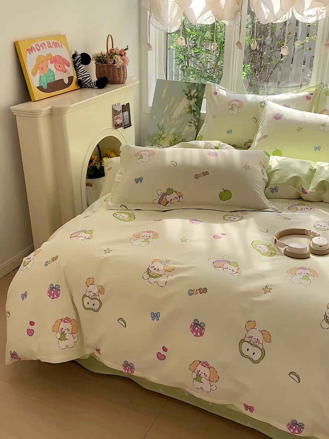 91家纺网 家纺一手货源 找家纺 恩泽家纺 2026春夏新款全棉纯棉12868印花四件套（提供买家秀，预留缩水率） 小淘气