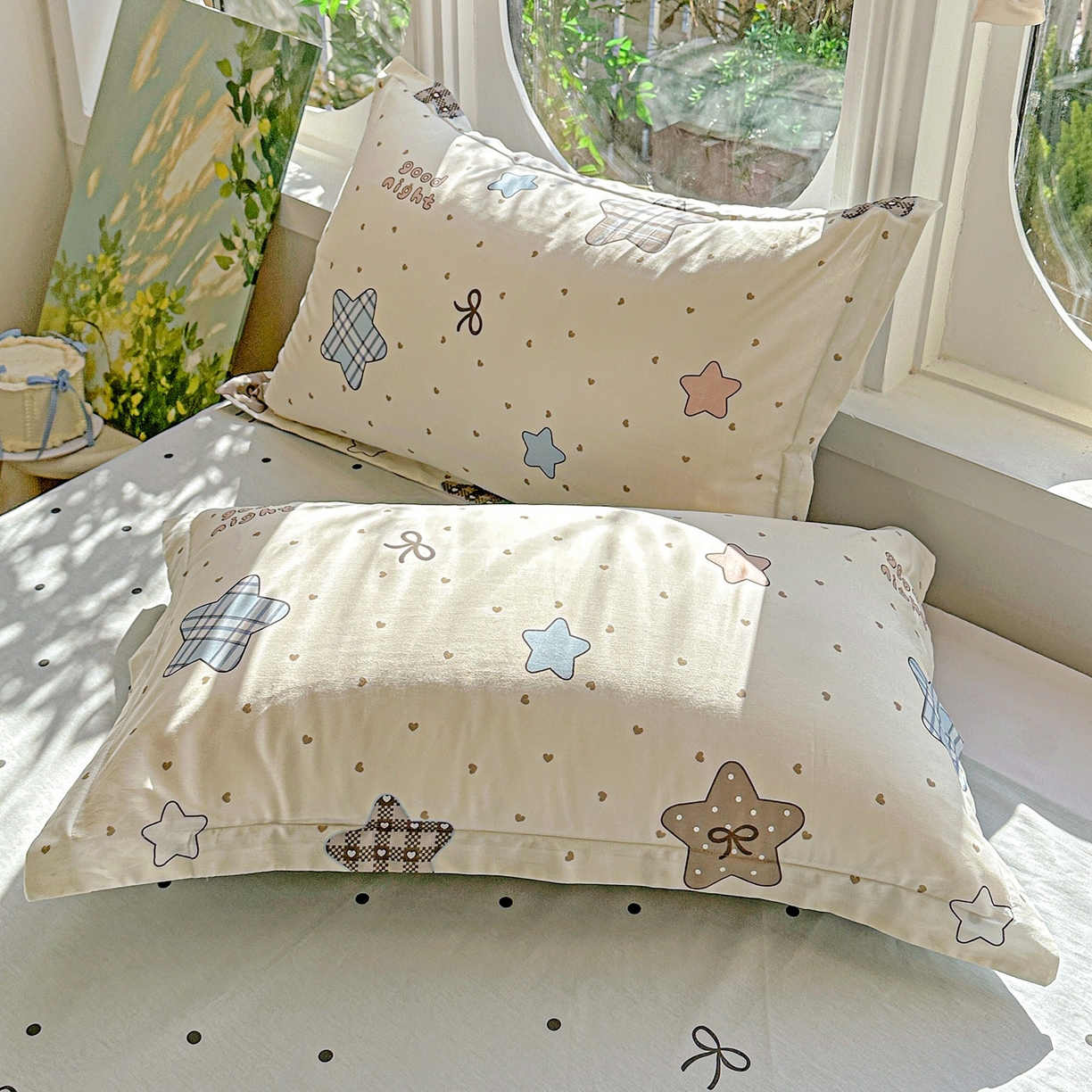 91家纺网 家纺一手货源 找家纺 恩泽家纺 2026春夏新款全棉纯棉12868印花四件套（提供买家秀，预留缩水率） 星动情节