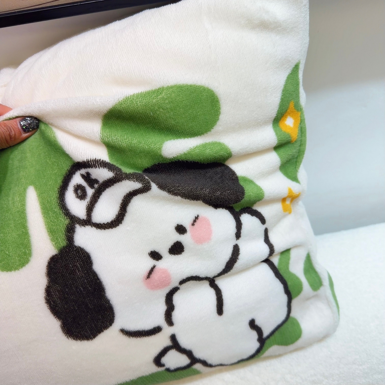 91家纺网 家纺一手货源 找家纺 润缦 2026新款卡通单枕套 屁屁狗