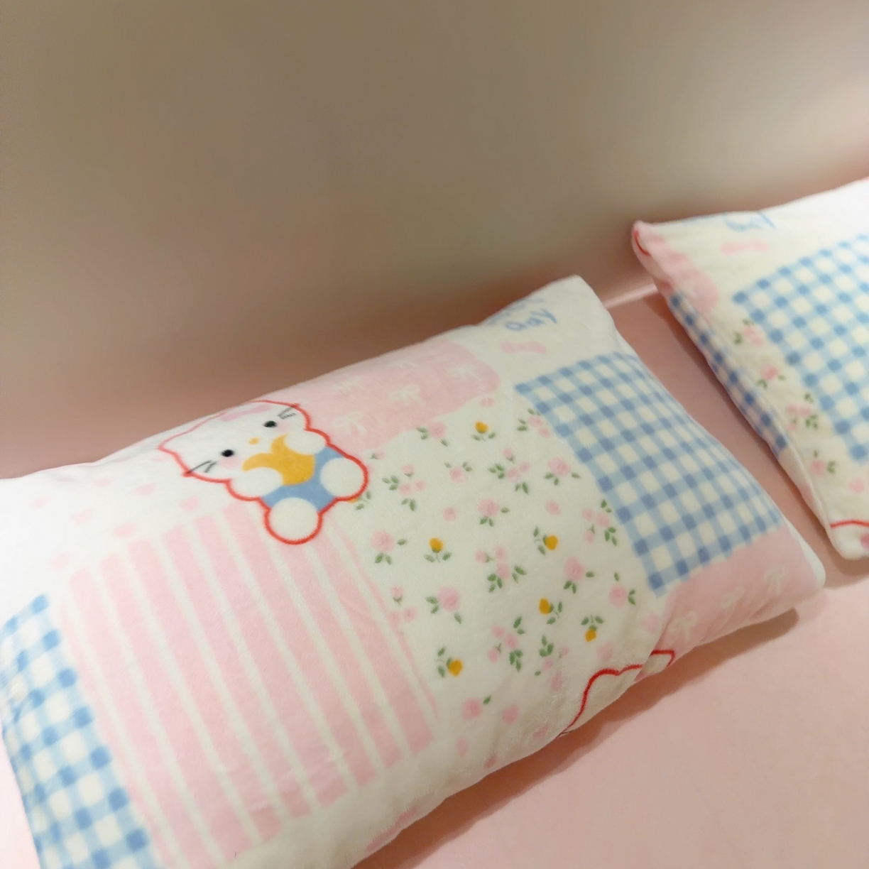 91家纺网 家纺一手货源 找家纺 润缦 2026新款卡通单枕套 少女心喵喵