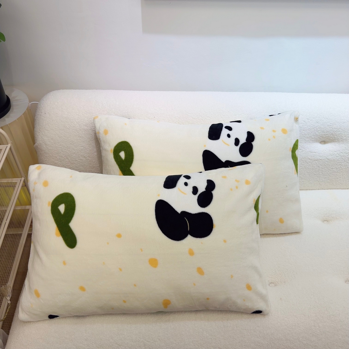 润缦 2026新款卡通单枕套 小熊猫