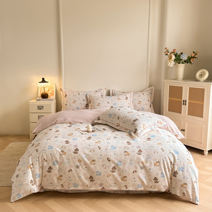 91家纺网 家纺一手货源 找家纺 （总）凌鼎  2026新款混纺加厚磨毛四件套