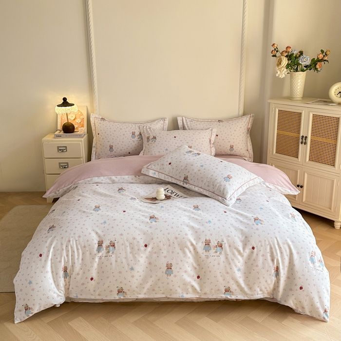 91家纺网 家纺一手货源 找家纺 （总）凌鼎  2026新款混纺加厚磨毛四件套