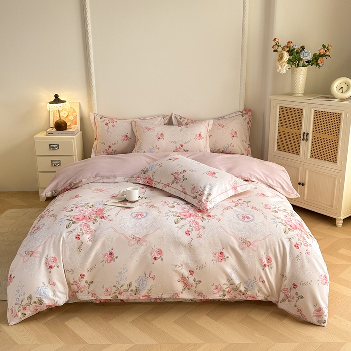 91家纺网 家纺一手货源 找家纺 （总）凌鼎  2026新款混纺加厚磨毛四件套