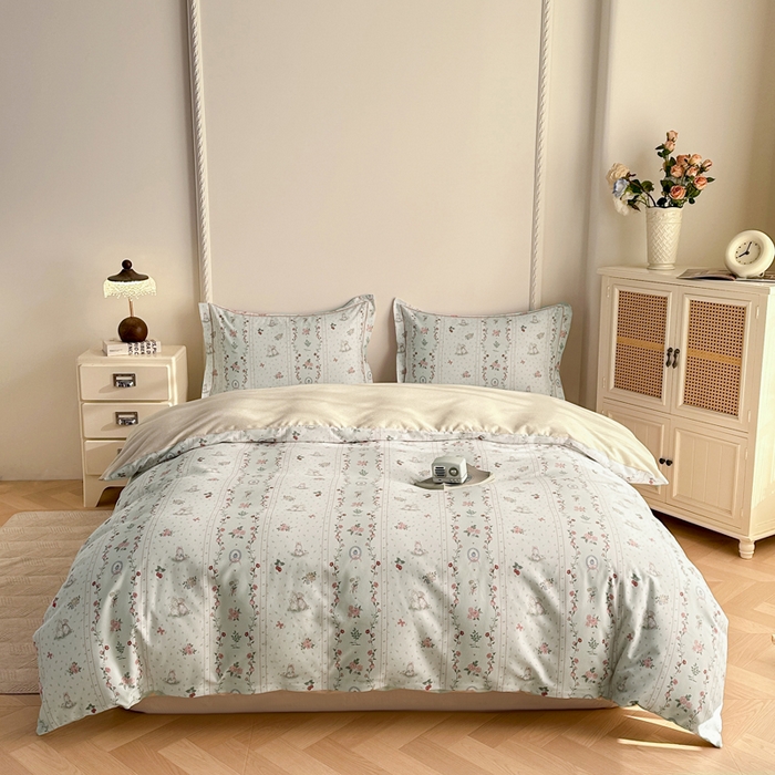 凌鼎  2026新款混纺加厚磨毛四件套 点点心动