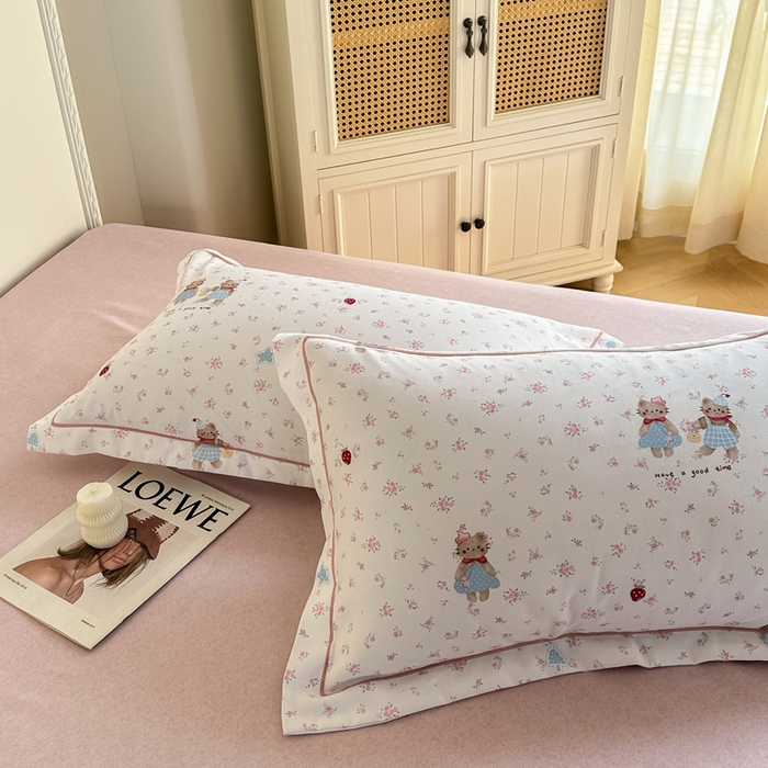 91家纺网 家纺一手货源 找家纺 凌鼎  2026新款混纺加厚磨毛四件套 凯蒂