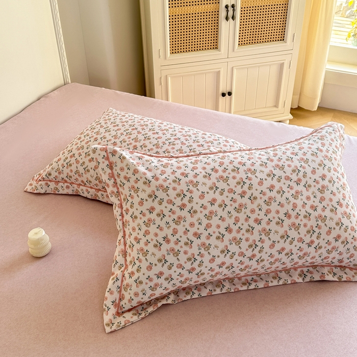 91家纺网 家纺一手货源 找家纺 凌鼎  2026新款混纺加厚磨毛四件套 玫瑰故事