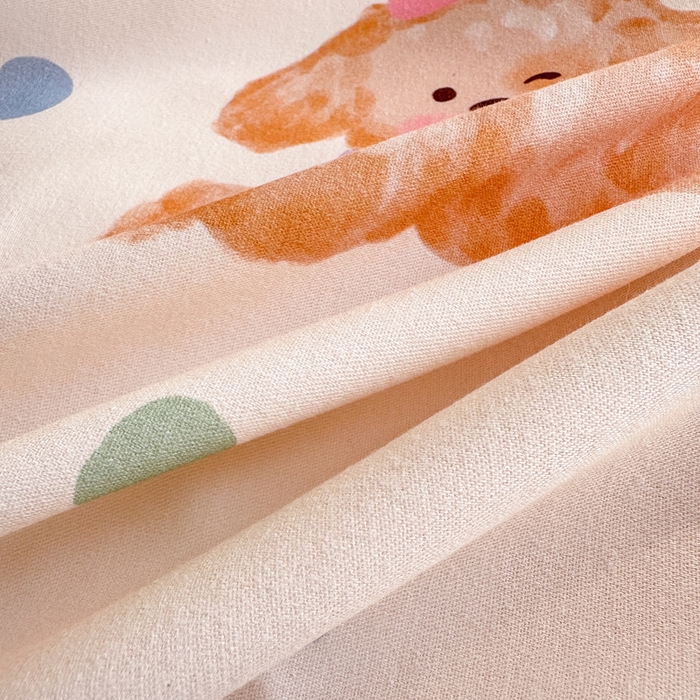 91家纺网 家纺一手货源 找家纺 凌鼎  2026新款混纺加厚磨毛四件套 蜜糖