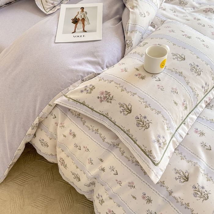 91家纺网 家纺一手货源 找家纺 凌鼎  2026新款混纺加厚磨毛四件套 莫兰