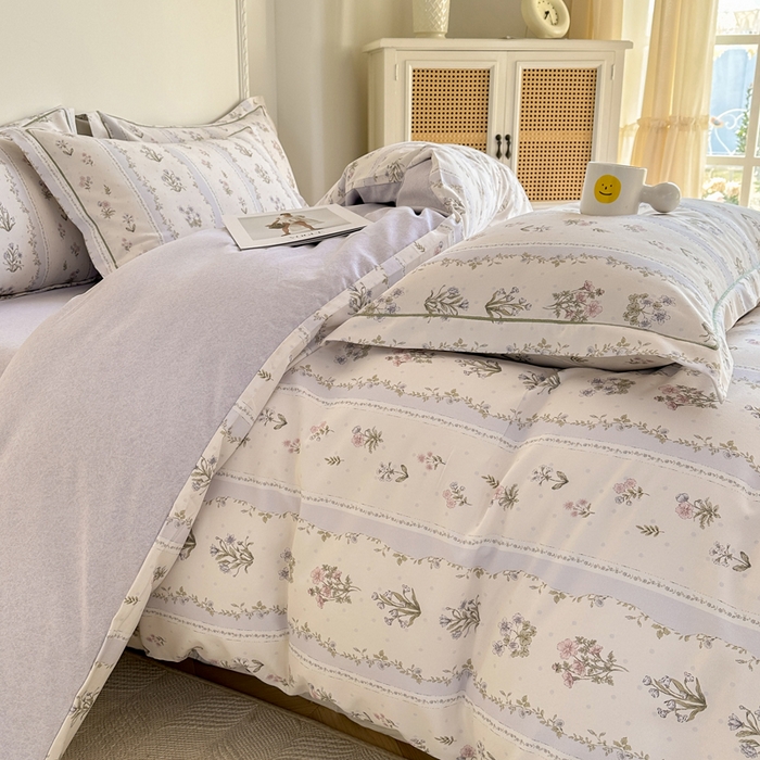 91家纺网 家纺一手货源 找家纺 凌鼎  2026新款混纺加厚磨毛四件套 莫兰