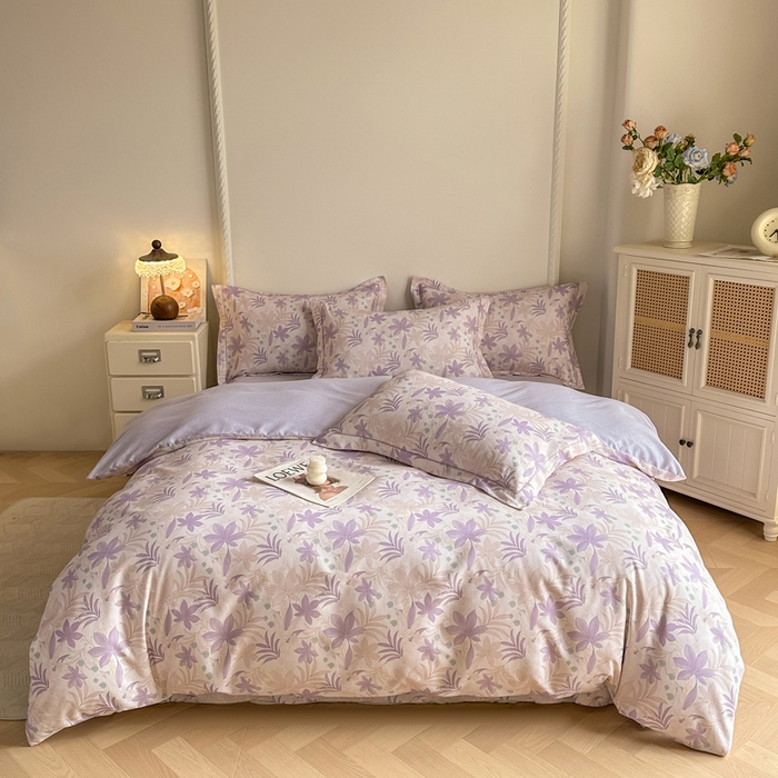 凌鼎  2026新款混纺加厚磨毛四件套 普罗旺斯