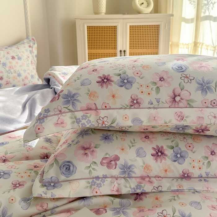 91家纺网 家纺一手货源 找家纺 凌鼎  2026新款混纺加厚磨毛四件套 图兰朵