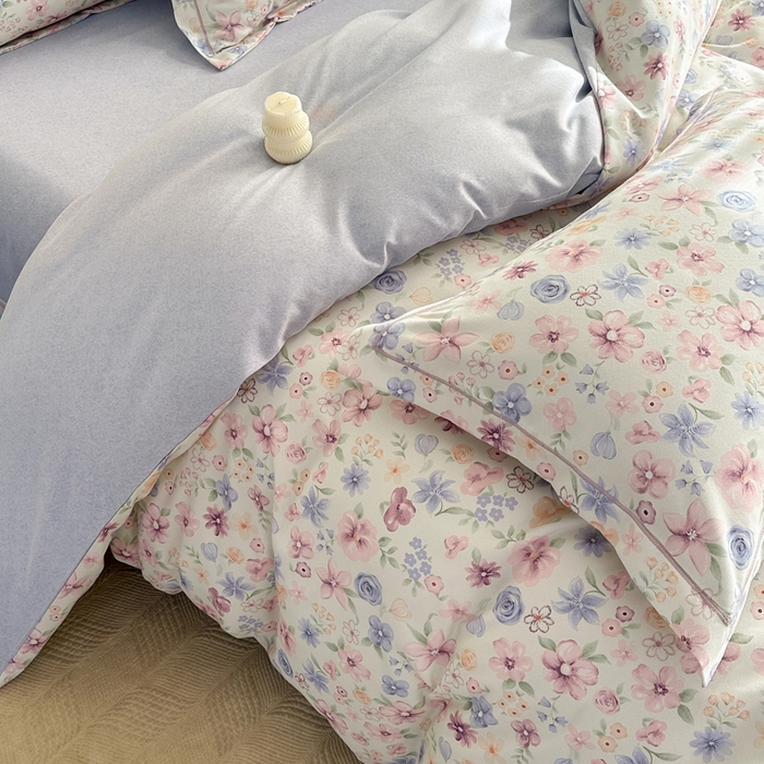 91家纺网 家纺一手货源 找家纺 凌鼎  2026新款混纺加厚磨毛四件套 图兰朵