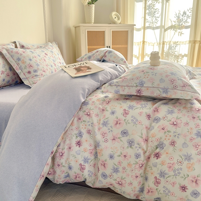 91家纺网 家纺一手货源 找家纺 凌鼎  2026新款混纺加厚磨毛四件套 图兰朵