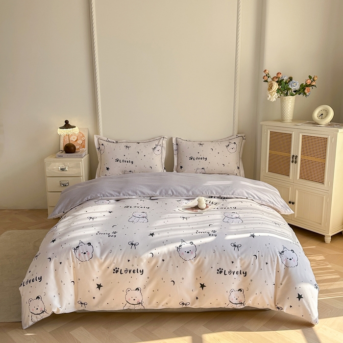 凌鼎  2026新款混纺加厚磨毛四件套 西高地