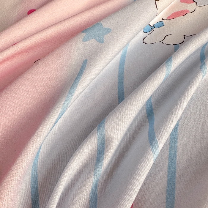 91家纺网 家纺一手货源 找家纺 凌鼎  2026新款混纺加厚磨毛四件套 幸运日