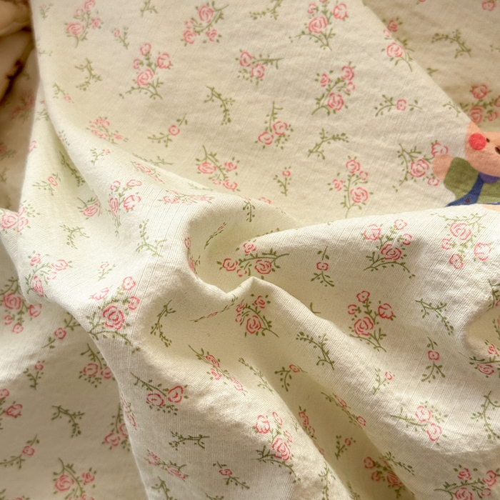 91家纺网 家纺一手货源 找家纺 丽美人家纺 2026新款A类皱皱纱双层印花四件套 乐园