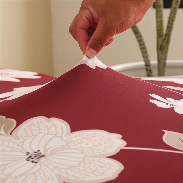 91家纺网 家纺一手货源 找家纺 雅竹家纺 牛奶丝印花裙边沙发套 红藤