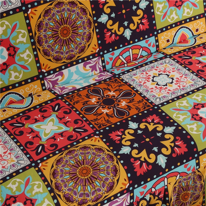 91家纺网 家纺一手货源 找家纺 雅竹家纺 牛奶丝印花裙边沙发套 九宫