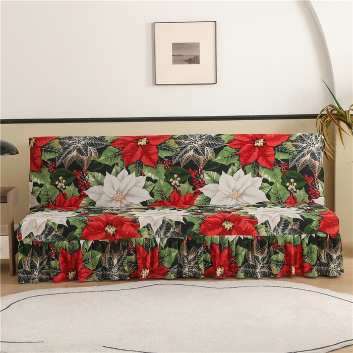 91家纺网 家纺一手货源 找家纺 雅竹家纺 牛奶丝印花裙边沙发床套 璎珞