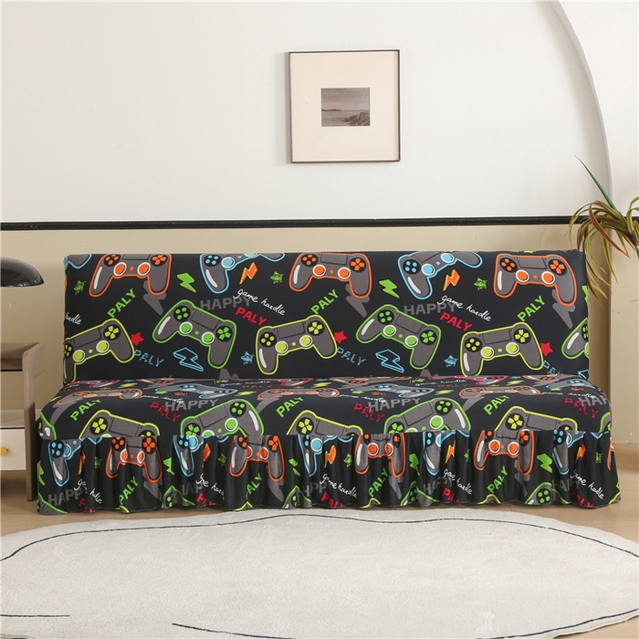 91家纺网 家纺一手货源 找家纺 （总）雅竹家纺 牛奶丝印花裙边沙发床套