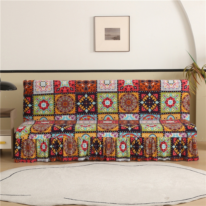 91家纺网 家纺一手货源 找家纺 （总）雅竹家纺 牛奶丝印花裙边沙发床套