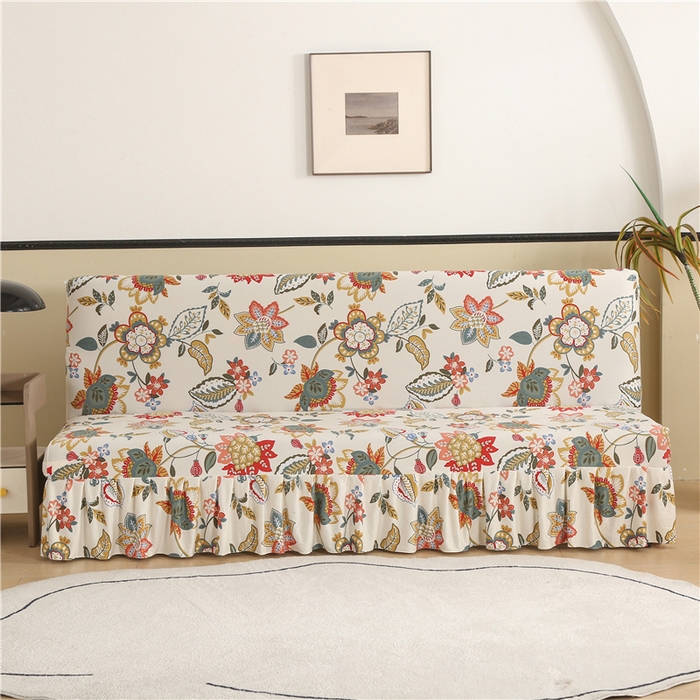 91家纺网 家纺一手货源 找家纺 （总）雅竹家纺 牛奶丝印花裙边沙发床套