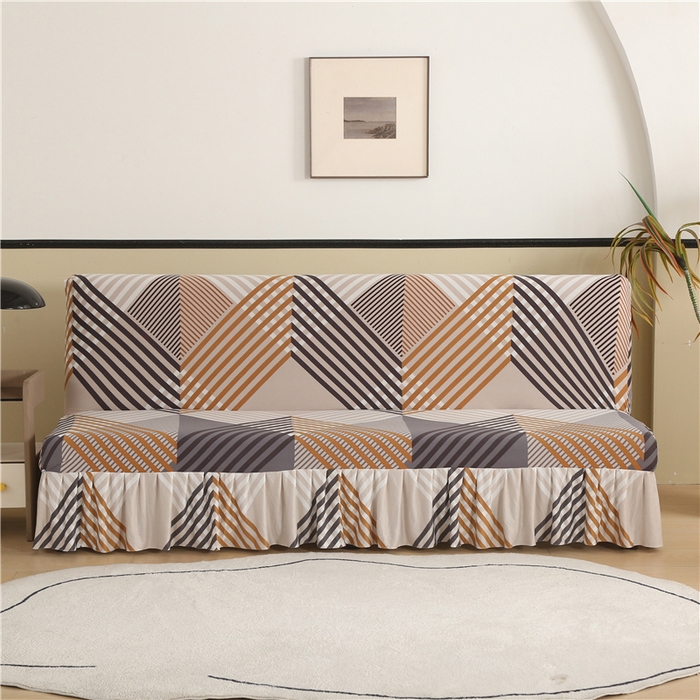 （总）雅竹家纺 牛奶丝印花裙边沙发床套