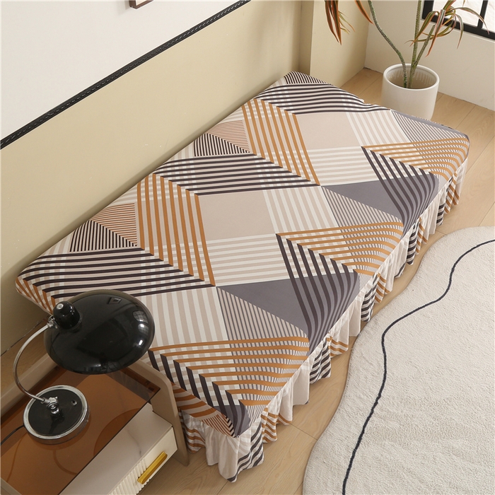 91家纺网 家纺一手货源 找家纺 （总）雅竹家纺 牛奶丝印花裙边沙发床套