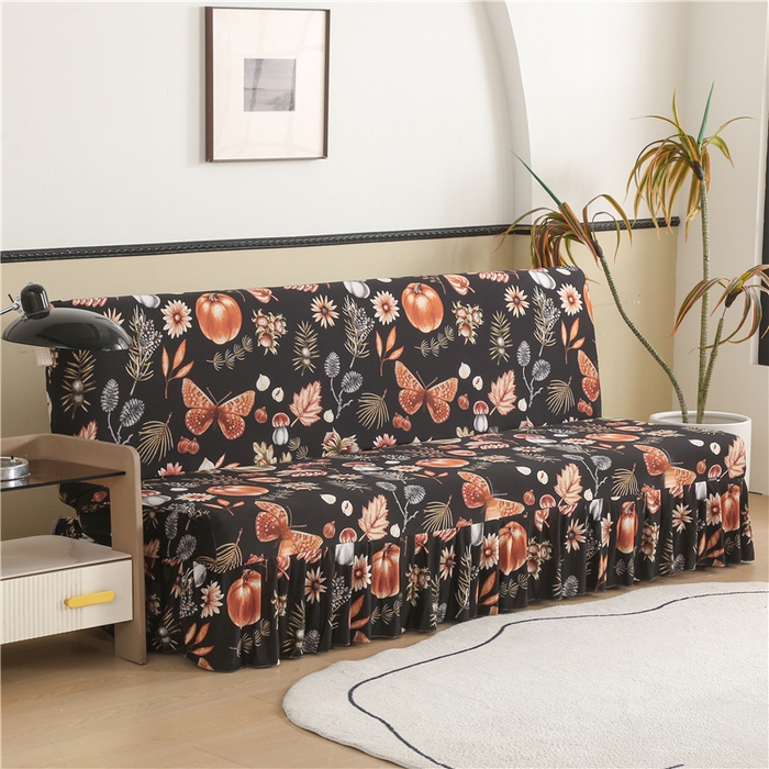 91家纺网 家纺一手货源 找家纺 雅竹家纺 牛奶丝印花裙边沙发床套 金盏