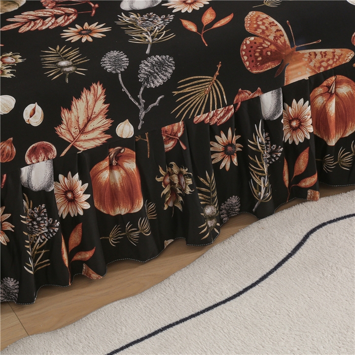 91家纺网 家纺一手货源 找家纺 雅竹家纺 牛奶丝印花裙边沙发床套 金盏