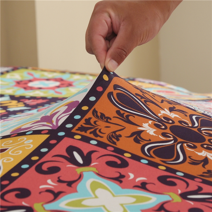 91家纺网 家纺一手货源 找家纺 雅竹家纺 牛奶丝印花裙边沙发床套 九宫