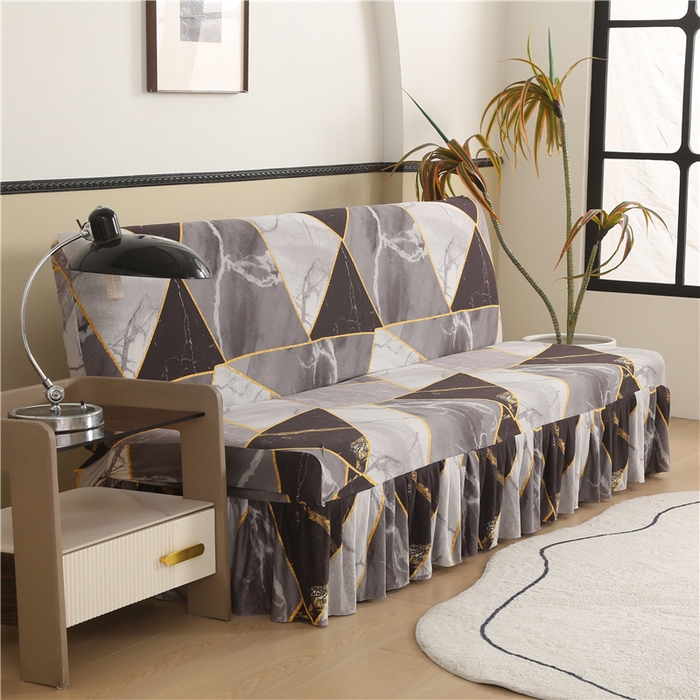 91家纺网 家纺一手货源 找家纺 雅竹家纺 牛奶丝印花裙边沙发床套 理石纹