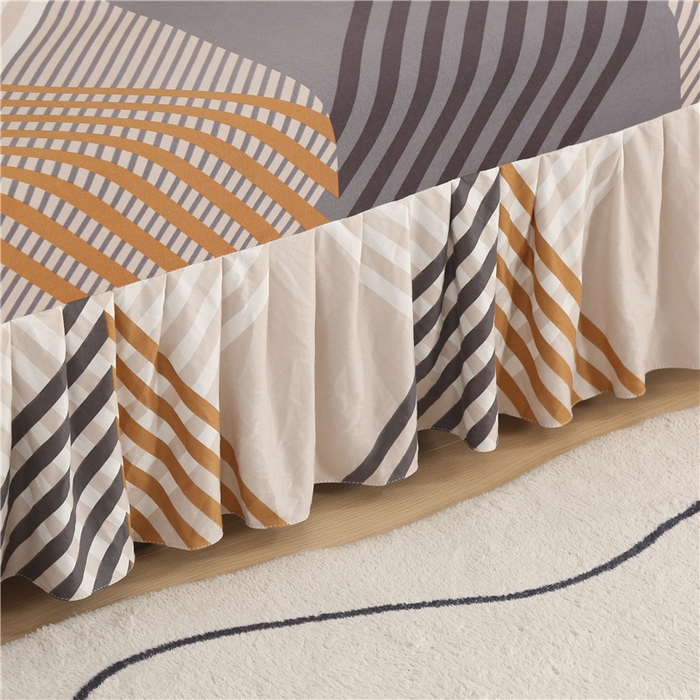 91家纺网 家纺一手货源 找家纺 雅竹家纺 牛奶丝印花裙边沙发床套 菱纹