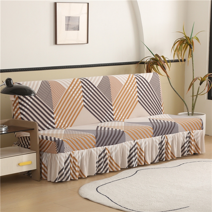 91家纺网 家纺一手货源 找家纺 雅竹家纺 牛奶丝印花裙边沙发床套 菱纹