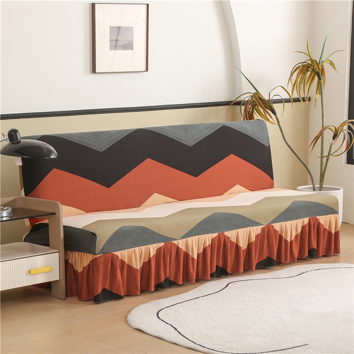 91家纺网 家纺一手货源 找家纺 雅竹家纺 牛奶丝印花裙边沙发床套 流波