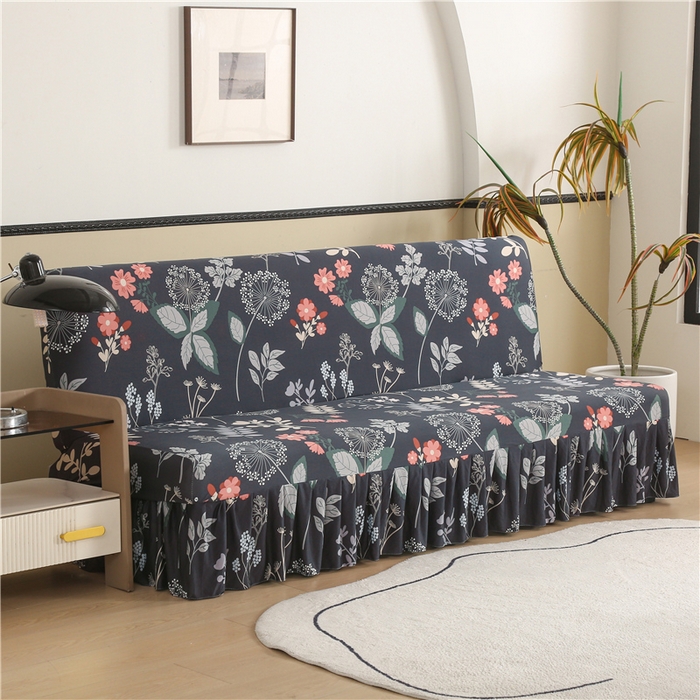 91家纺网 家纺一手货源 找家纺 雅竹家纺 牛奶丝印花裙边沙发床套 青蔓