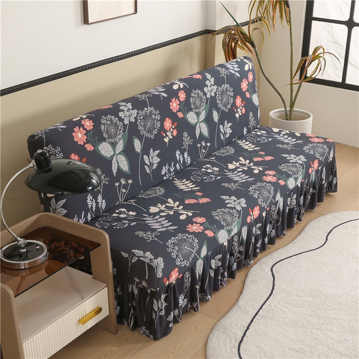 91家纺网 家纺一手货源 找家纺 雅竹家纺 牛奶丝印花裙边沙发床套 青蔓