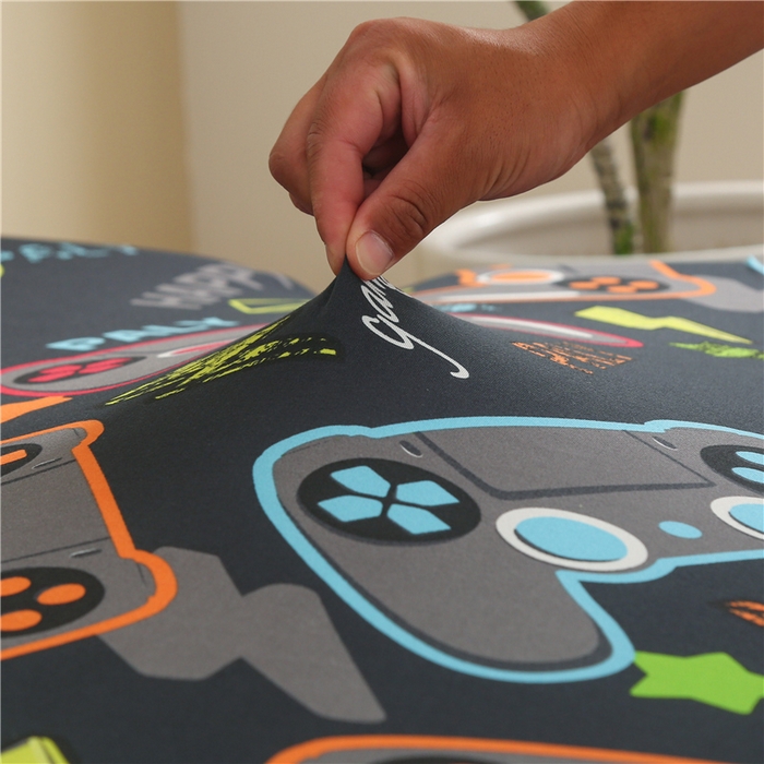 91家纺网 家纺一手货源 找家纺 雅竹家纺 牛奶丝印花裙边沙发床套 游戏